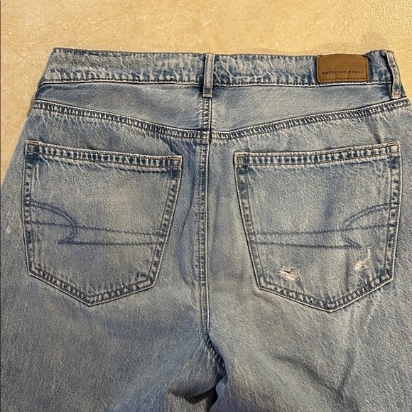 American Eagle Super High Rise Baggy Wide Leg Jeans 2 X Long - Picture 8 of 9